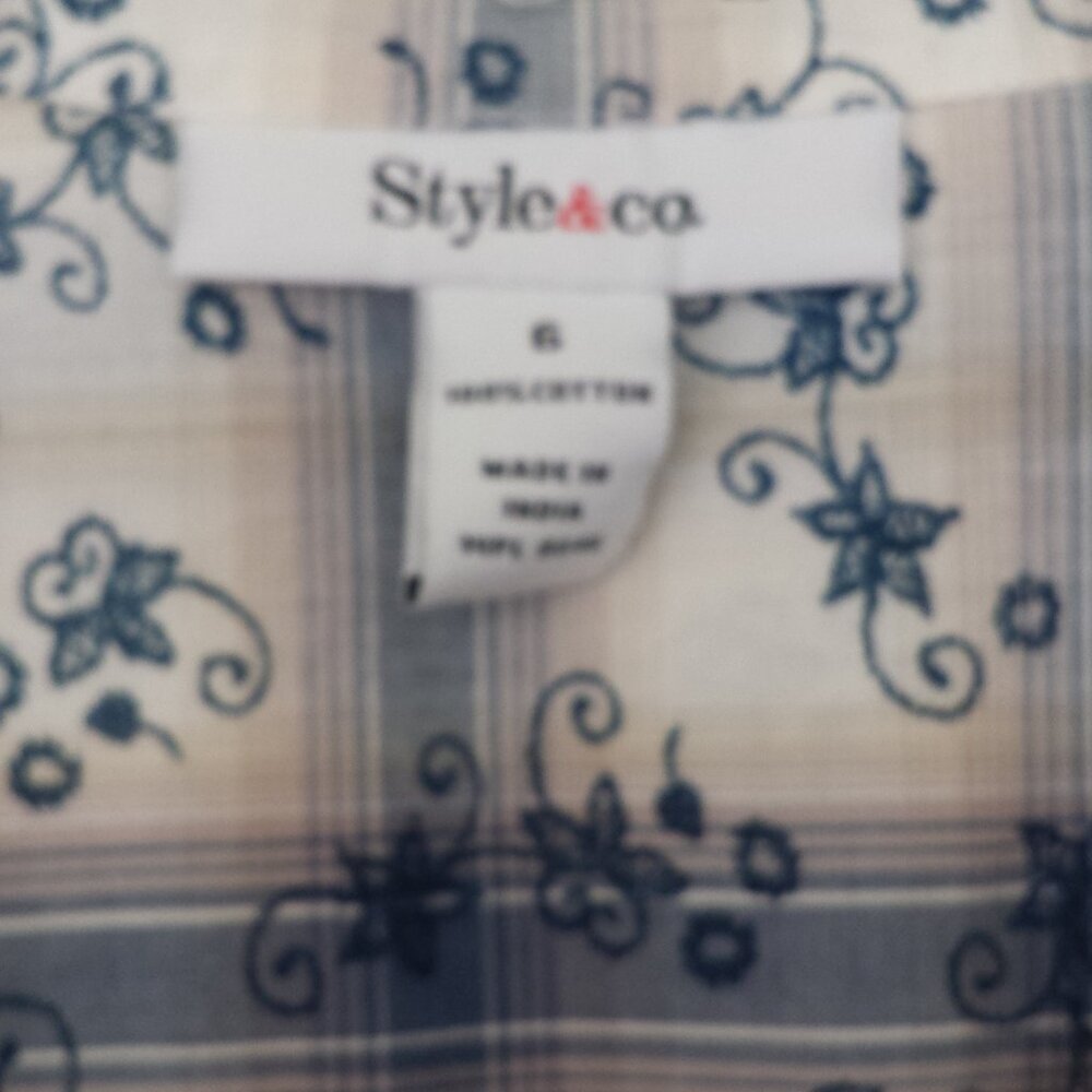 Style & Co Collared Blouse - Picture 9 of 9